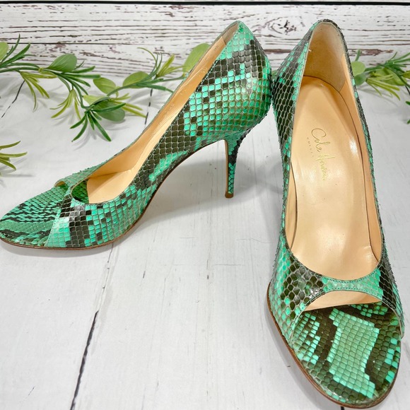 Cole Haan Shoes - Cole Haan Collection Genuine Python Snakeskin Pumps (Sz 7.5)